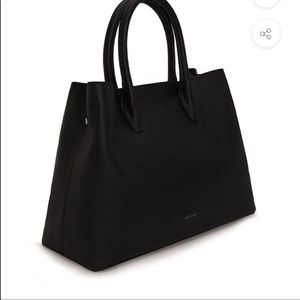 Matt & Nat Black Leather Purse with removable strap